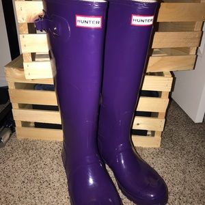 Purple Hunter rain boots